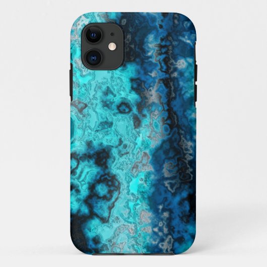 Blauer Achat Case-Mate iPhone Hülle (Rückseite)