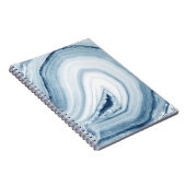 Blauer Achat-Entwurf Notizblock (Rechte Seite)