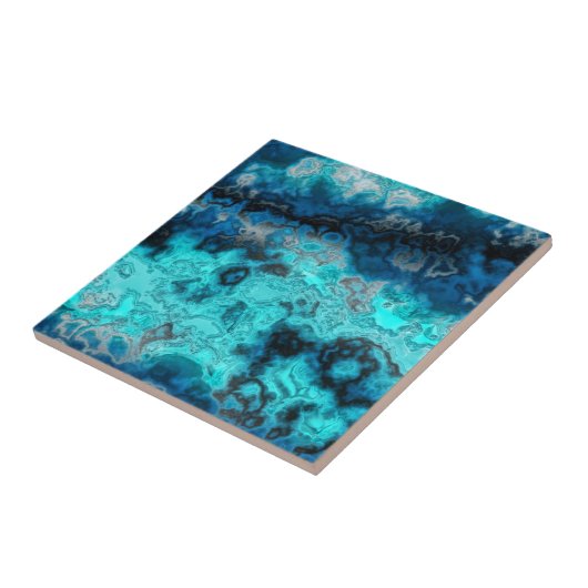 Blauer Achat Fliese (Seite)