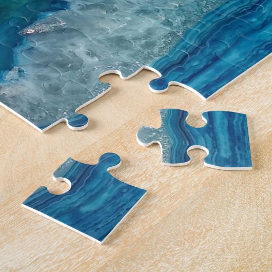 Blauer Achat Puzzle (Seite)