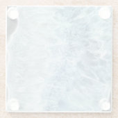 Blauer Achat-Untersetzer Glasuntersetzer (Rückseite)