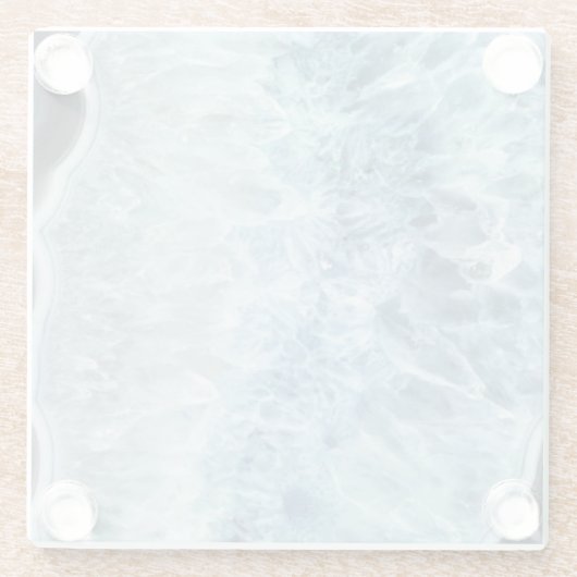 Blauer Achat-Untersetzer Glasuntersetzer (Rückseite)