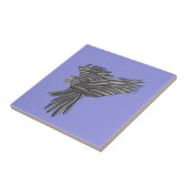 Blauer Adler Fliese (Seite)