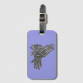 Blauer Adler Gepäckanhänger (Vorderseite Vertikal)
