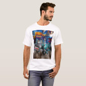 blauer Affe Firehouse T-Shirt (Vorne ganz)