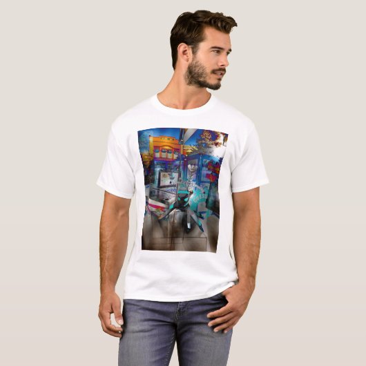 blauer Affe Firehouse T-Shirt (Vorne ganz)