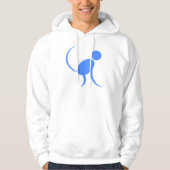 Blauer Affe Hoodie (Vorderseite)