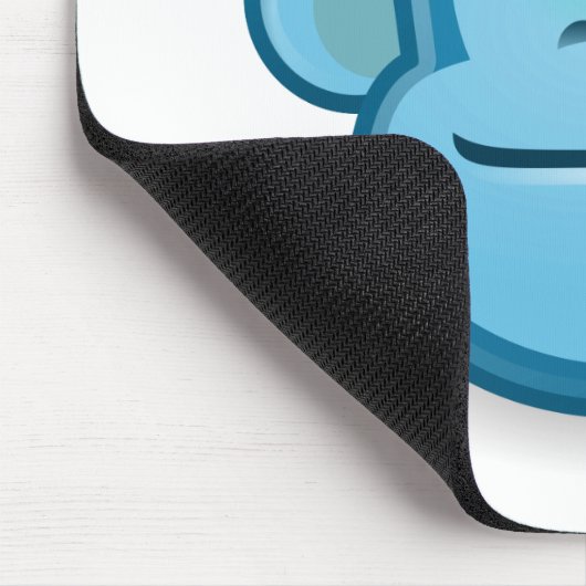 Blauer Affe Mousepad (Ecke)