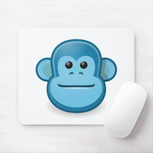 Blauer Affe Mousepad (Mit Mouse)