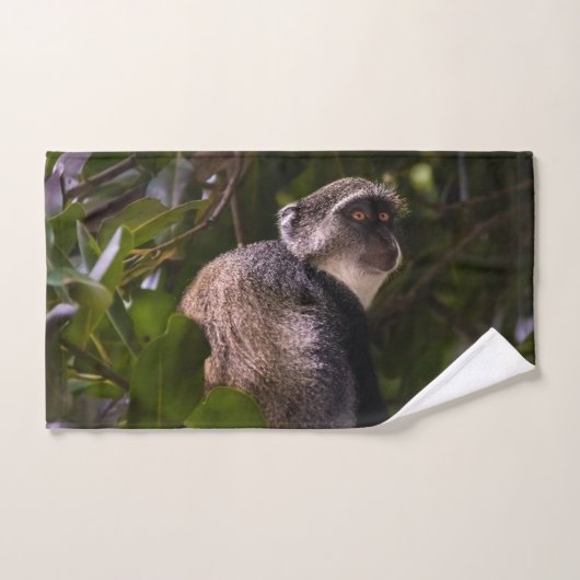 Blauer Affe, Sansibar Badhandtuch Set (Handtuch)