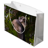 Blauer Affe, Sansibar Große Geschenktüte (Rückseite Schrägansicht)