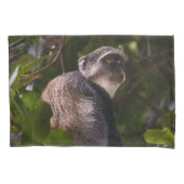 Blauer Affe, Sansibar Kissenbezug (Vorderseite)