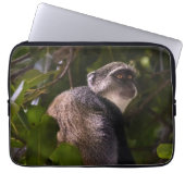 Blauer Affe, Sansibar Laptopschutzhülle (Vorderseite)