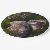 Blauer Affe, Sansibar Pappteller (Schrägansicht)