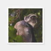 Blauer Affe, Sansibar Serviette (Vorderseite)