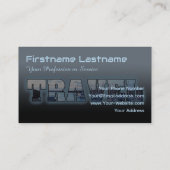 Blauer Agent-Seeschiff mit Reisetext-Maske Visitenkarte (Rückseite)