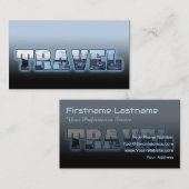 Blauer Agent-Seeschiff mit Reisetext-Maske Visitenkarte (Vorne/Hinten)