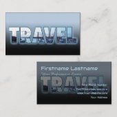 Blauer Agent-Seeschiff mit Reisetext-Maske Visitenkarte (Vorne/Hinten)