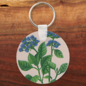 Blauer ageratum schlüsselanhänger (Vorderseite)