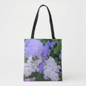 Blauer Ageraturm Blume Tasche (Vorderseite)