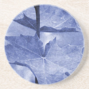 Blauer Ahornleaf Sandstein Untersetzer