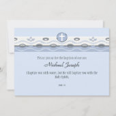 Blauer Akzent Einladung (Vorderseite)