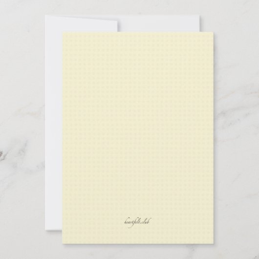 Blauer Akzent Einladung (Rückseite)