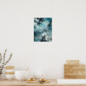 Blauer Alkoholtupfer Poster (Küche)