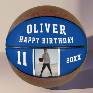 Blauer Alles Gute zum Geburtstag Foto Basketball