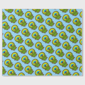 Blauer Amazon Geschenkpapier (Flach)