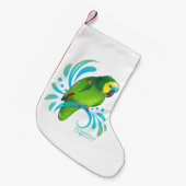 Blauer Amazon-Papagei Kleiner Weihnachtsstrumpf (Vorderansicht (hängend))