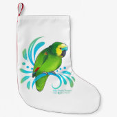 Blauer Amazon-Papagei Kleiner Weihnachtsstrumpf (Vorderseite)