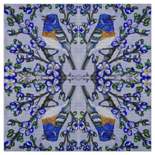 Blauer Ammerling Stoff