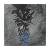 Blauer Ananas Asphalt Textur Industrie Fliese (Vorderseite)