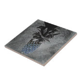 Blauer Ananas Asphalt Textur Industrie Fliese (Seite)
