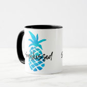 Blauer Ananas Tasse (Vorderseite Links)