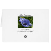 Blauer Anemone (Rückseite Horizontal)