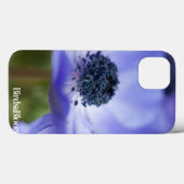 Blauer Anemone Case-Mate iPhone Hülle (Rückseite (Horizontal))