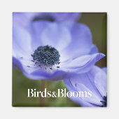 Blauer Anemone Magnet (Vorne)