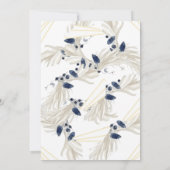 "Blauer Anemonenblüten: Blumenzehen" Save The Date (Rückseite)