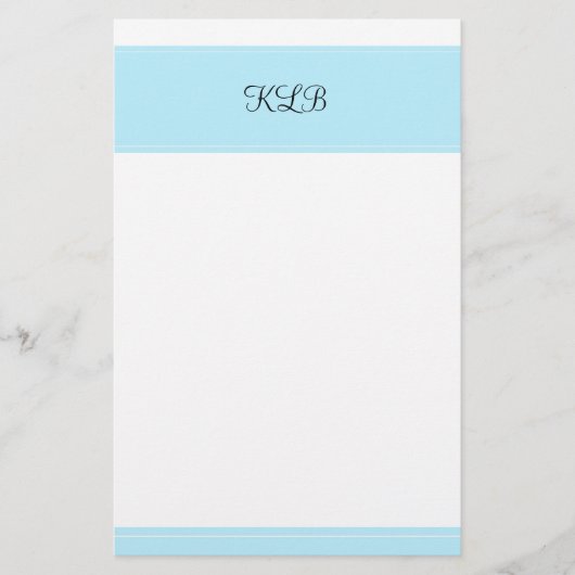Blauer Anfang Briefpapier (Vorderseite)