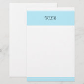 Blauer Anfang Briefpapier (Vorne/Hinten)