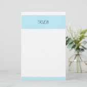 Blauer Anfang Briefpapier (Stehend Vorderseite)