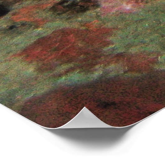 Blauer Angelfisch Poster (Ecke)