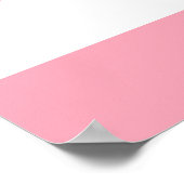 Blauer Anker auf rosa Streifen Poster (Ecke)