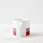 Blauer Anker Blauer Weißer Roter Streifen Espressotasse (Rückseite)