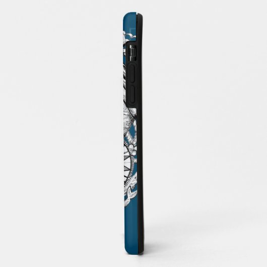 Blauer Anker Case-Mate iPhone Hülle (Hinten/Links)