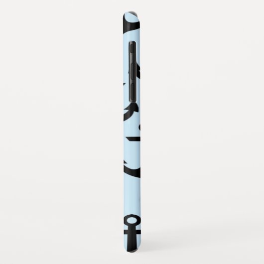 Blauer Anker iPhone XR Kasten Case-Mate iPhone Hülle (Hinten/Links)