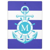 Blauer Anker Klemmbrett (Rückseite)