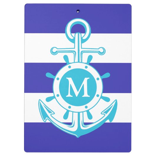 Blauer Anker Klemmbrett (Rückseite)